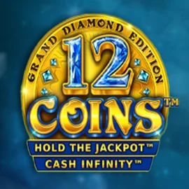 12 Coins Grand Diamond Edition logo by Wazdan at Roostino Casino