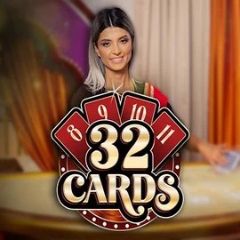 32 Cards by Ezugi, showcased at roostinocasinoo.com – game logo