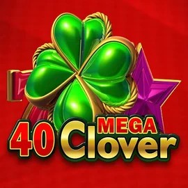 40 Mega Clover slot logo by Amusnet Interactive at Roostino Casino