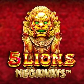 Official Slots logo: 5 Lions Megaways by Pragmatic Play at Roostino Casino