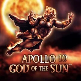 Official Slots logo: Apollo God of the Sun by Novomatic at Roostino Casino