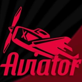 Aviator online game logo by Spribe on roostinocasinoo.com