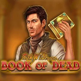 Book of Dead game by Play'n GO – logo hosted on Roostino Casino