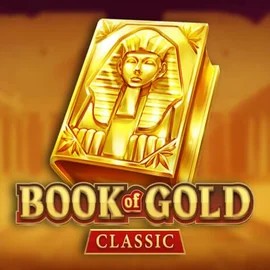 Book of Gold Classic slot logo by Playson at Roostino Casino