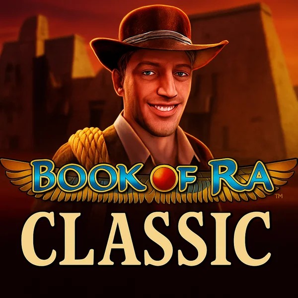 Book of Ra Classic game by Novomatic – logo hosted on Roostino Casino