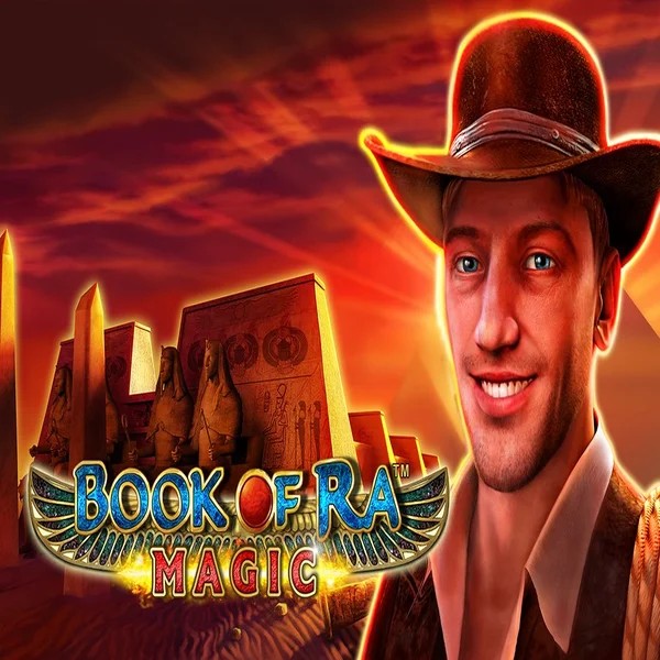 Book of Ra Magic casino game by Greentube – featured logo at Roostino Casino
