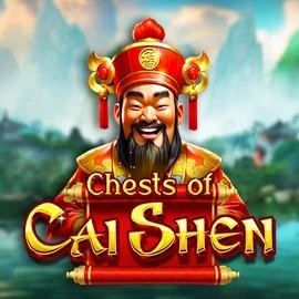 Official Slots logo: Chests of Cai Shen by Pragmatic Play at Roostino Casino