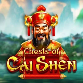 Chests of Cai Shen slot logo by Pragmatic Play at Roostino Casino