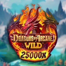 Dragons of Arcane Wild logo by Foxium Roostino Casino