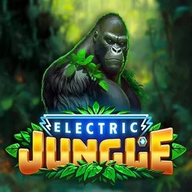 Electric Jungle slot logo by Atomic Slot Lab at Roostino Casino