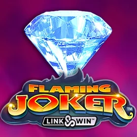 Official Slots logo: Flaming Joker Link and Win by Barstruck at Roostino Casino