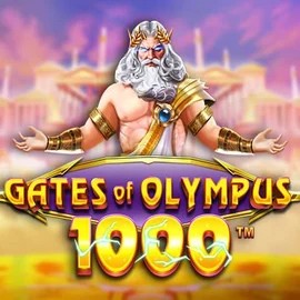 Gates of Olympus 1000 logo by Pragmatic Play Roostino Casino