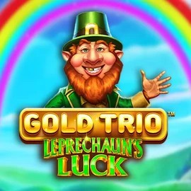 Gold Trio Leprechaun's Luck slot visual from Playtech available on roostinocasinoo.com