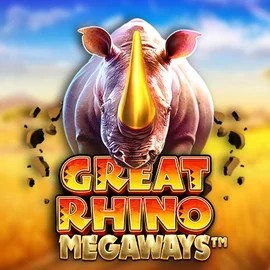 Slots logo of Great Rhino Megaways from Pragmatic Play at Roostino Casino