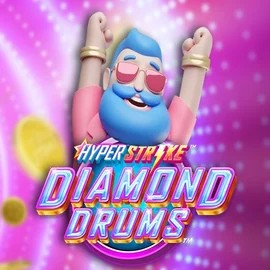 Hyper Strike Diamond Drums logo by Gameburger Studios at Roostino Casino