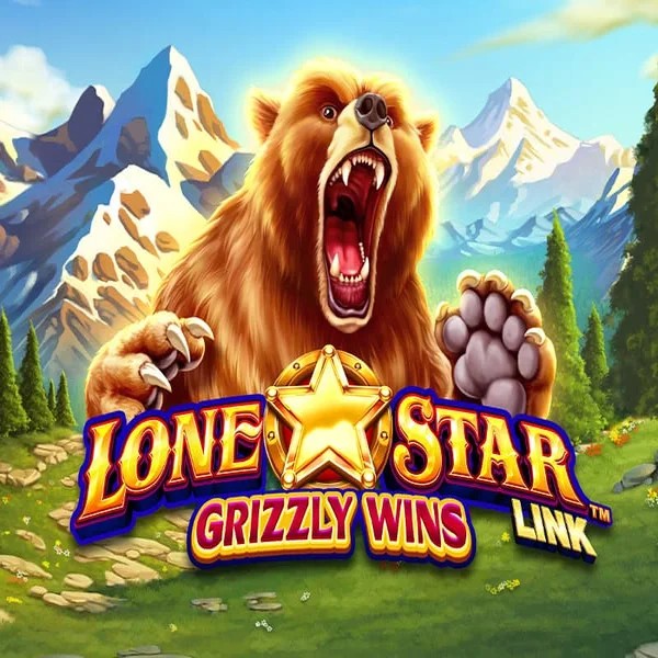 Official Slots logo: Lone Star Link Grizzly Wins by Greentube at Roostino Casino