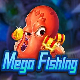 Mega Fishing logo by TaDa Gaming at Roostino Casino