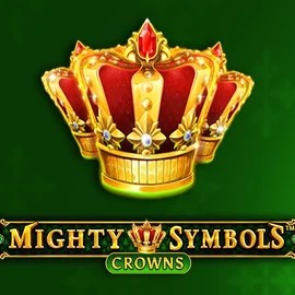 Official Slots logo: Mighty Symbols Crowns by Wazdan at Roostino Casino