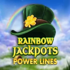 Rainbow Jackpots Power Lines online game logo by Red Tiger Gaming on roostinocasinoo.com