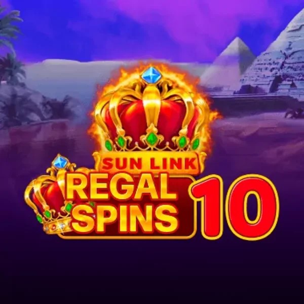 Regal Spins 10 game by PatePlay – logo hosted on Roostino Casino