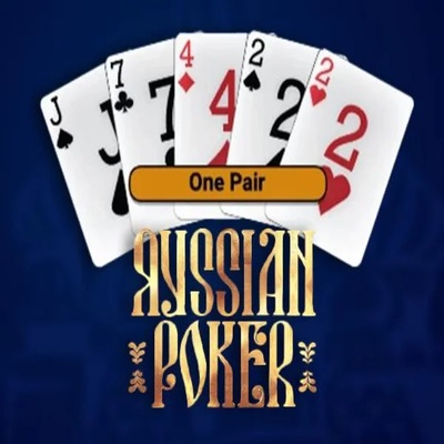 Russian Poker slot visual from OneTouch Games available on roostinocasinoo.com