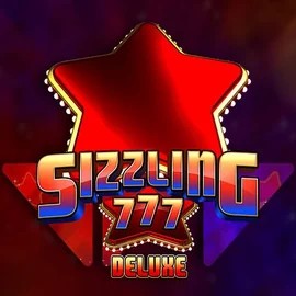 Sizzling 777 Deluxe slot logo by Wazdan at Roostino Casino