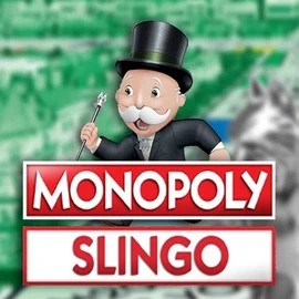 Slingo Monopoly slot logo by Gaming Realms at Roostino Casino