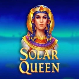 Solar Queen slot logo by Playson at Roostino Casino