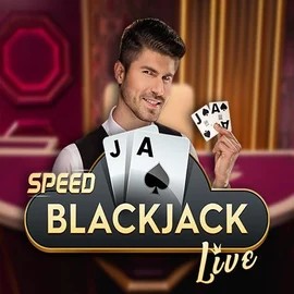 Speed Blackjack logo by Pragmatic Play at Roostino Casino