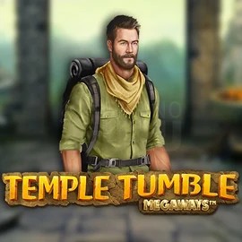 Logo of Temple Tumble Megaways from Relax Gaming at Roostino Casino