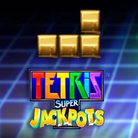 Tetris Super Jackpots slot logo by WMS at Roostino Casino