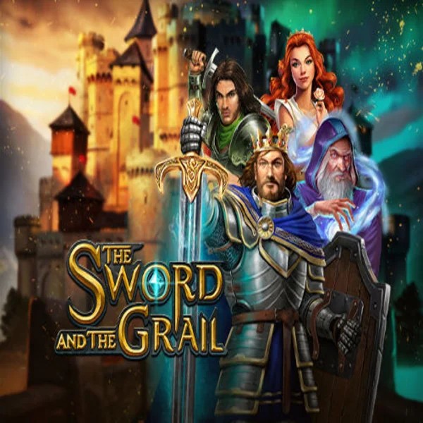 The Sword and the Grail online game logo by Play'n GO on roostinocasinoo.com