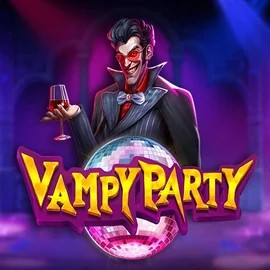 Vampy Party by Pragmatic Play, showcased at roostinocasinoo.com – game logo